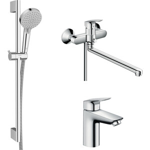 Комплект смесителей Hansgrohe Logis универсальный (71402000, 71100000, 26275000)