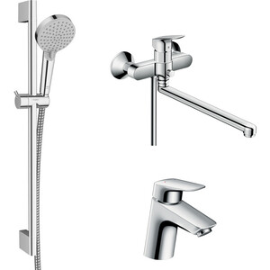 Комплект смесителей Hansgrohe Logis универсальный (71402000, 71071000, 26275000)