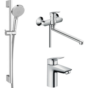Комплект смесителей Hansgrohe Logis универсальный (71402000, 71101000, 26275000)