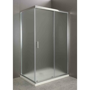 Душевой уголок BelBagno Uno AH-1 100х80 правый, рифленый Punto, с поддоном, хром (UNO-AH-1-100/80-P-Cr, TRAY-BB-AH-100/80-15-W-R)