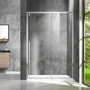 Душевая дверь Vincea Lugano VDS-1L-1 160х195 прозрачная, хром (VDS-1L160CL-1)