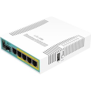 Роутер MikroTik hEX PoE (RB960PGS) 10/100/1000BASE-TX/SFP белый