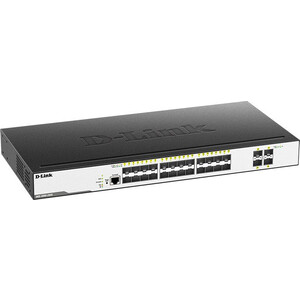 Коммутатор D-Link DGS-3000-28XS DGS-3000-28XS/B1A 24SFP 4SFP+ упр