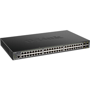 Коммутатор D-Link DGS-1250-52XMP/A1A 48G 4SFP+ 48PoE+ 370W настраеваемый