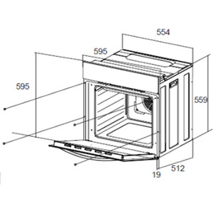 Электрический духовой шкаф MAUNFELD EOEC.564TB