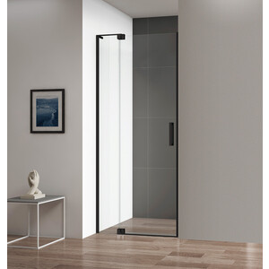 Душевая дверь Cezares Slider B-1 110-100х195 прозрачная, черная (SLIDER-B-1-100/110-C-NERO)