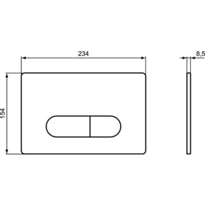 Кнопка смыва Ideal Standard Oleas M1 белый (R0115AC)