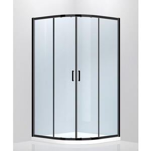 Душевой уголок Abber Immer Offen 120х90 с поддоном, прозрачный, черный (AG61120B, ЛП00083)