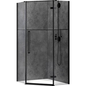 Душевой уголок Abber Ewiges Wasser 90х90 прозрачный, черный (AG05090B)