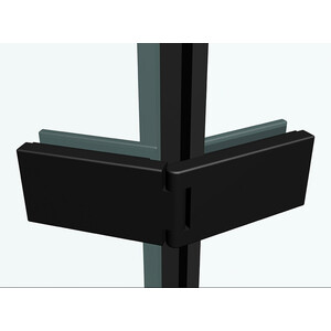 Душевой уголок Abber Ewiges Wasser 100х100 прозрачный, черный (AG05100B)