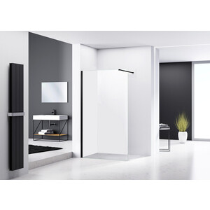 Душевой уголок Abber Immer Offen 120х90 с поддоном, прозрачный, черный (AG61120B, ЛП00083)