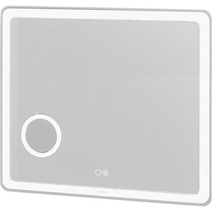 Зеркало Grossman Leo 80х80 LED сенсор, подогрев, увеличительное стекло (168080)