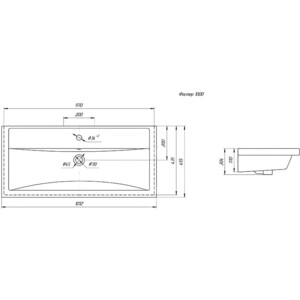 Раковина мебельная Grossman Фостер 100 (30513)