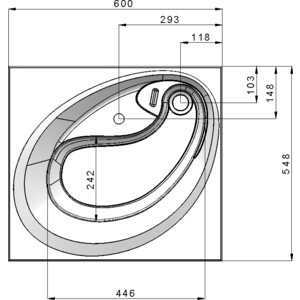 Раковина над стиральной машиной Grossman Alvaro 55 (1605501)