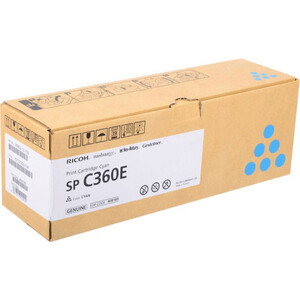 Картридж лазерный Ricoh SP C360E 408189 голубой (1500стр.) (408189)