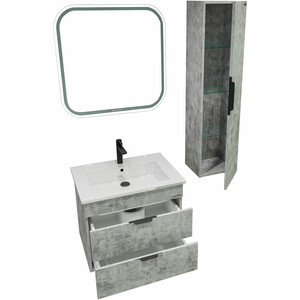 Тумба под раковину Grossman Кросс 62х45,5 бетон (106501)