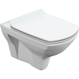 Комплект унитаза Cersanit Carina XL Co Dpl Eo slim микролифт, инсталляция Vector, кнопка белая (64119)