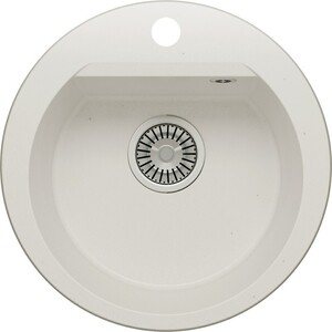 Кухонная мойка Polygran Atol 460 №36 белый хлопок (678910)