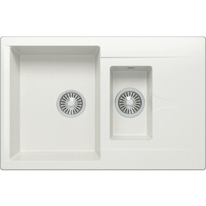 Кухонная мойка Polygran Brig 770 №36 белый хлопок (473400)