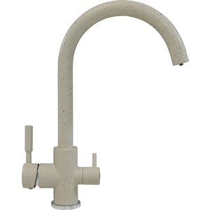 Смеситель для кухни Polygran Элара Дуо под фильтр, №14 серый (627659)