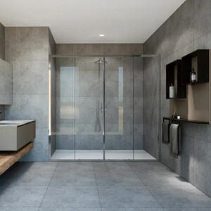 Душевая дверь Vincea Garda VDS-1G2 190х190 прозрачная, хром (VDS-1G2190CL)