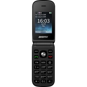 Мобильный телефон Digma VOX FS240 32Mb черный моноблок 2.44" (VT2074MM)