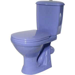 Унитаз-компакт Оскольская керамика Суперкомпакт косой выпуск, сиреневый (4631111132074)
