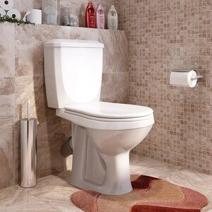 Унитаз-компакт Оскольская керамика Элисса Оптима с сиденьем, белый (4631111132142)