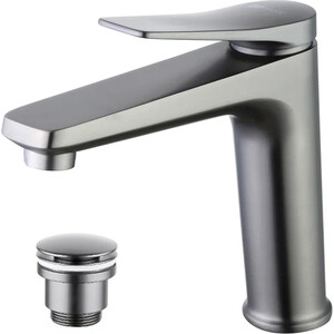 Смеситель для раковины Lemark Bronx графит (LM3737GM)