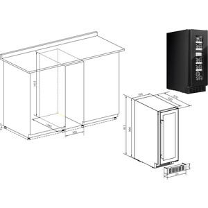 Холодильник винный Temptech STX30DRB