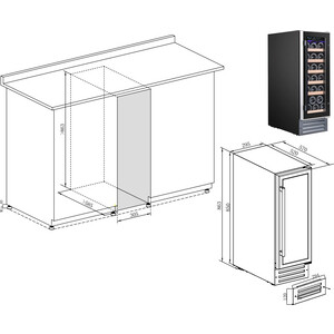 Холодильник винный Temptech WPQ30SCB