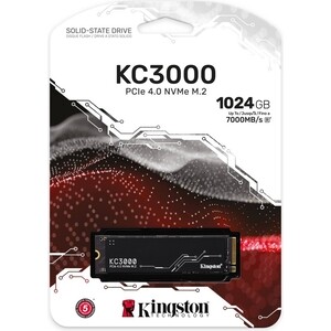 Накопитель SSD Kingston PCI-E 4.0 x4 1Tb SKC3000S/1024G KC3000 M.2 2280 (SKC3000S/1024G)