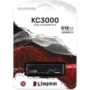Накопитель SSD Kingston PCI-E 4.0 x4 512Gb SKC3000S/512G KC3000 M.2 2280 (SKC3000S/512G)