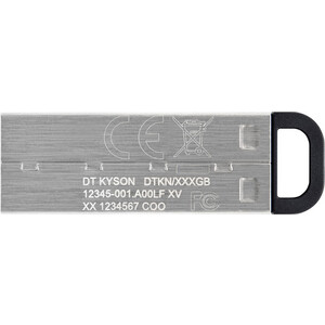 Флеш Диск Kingston 128Gb DataTraveler Kyson DTKN/128GB USB3.1 серебристый/черный (DTKN/128GB)