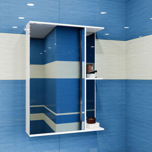 Зеркальный шкаф Mixline Стандарт 50х70 левый, белый (4640030867301)