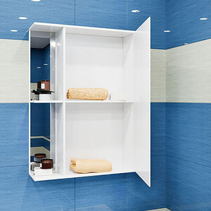 Зеркальный шкаф Mixline Стандарт 50х70 правый, белый (4640030867318)