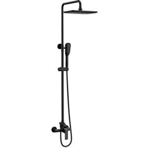 Душевая система Lemark Ursus с регулируемой высотой штанги, черный (LM7260BL)