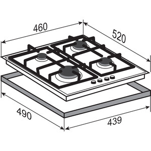 Газовая варочная панель Zigmund & Shtain G 15.4 S