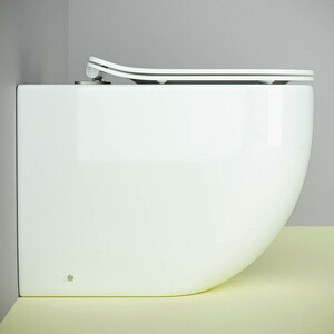 Унитаз приставной безободковый Ceramicanova Metropol с сиденьем микролифт (CN4004)