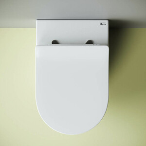 Унитаз приставной безободковый Ceramicanova Metropol с сиденьем микролифт (CN4004)