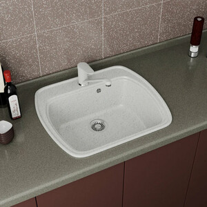 Кухонная мойка GreenStone GRS-11-307 терракот, с сифоном