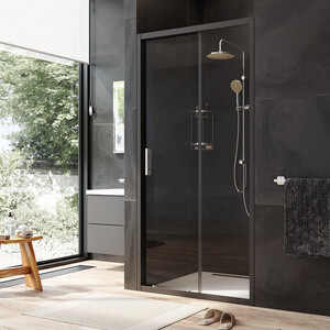 Душевая дверь Am.Pm Gem 100х195 прозрачная, черная матовая (W90G-100-1-195BT)