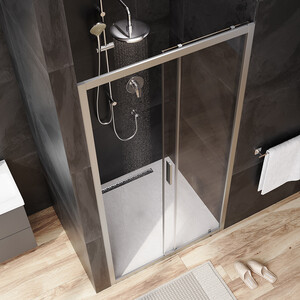 Душевая дверь Am.Pm Gem 100х195 прозрачная, матовый хром (W90G-100-1-195MT)