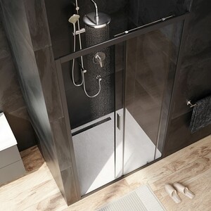 Душевая дверь Am.Pm Gem 110х195 прозрачная, черная матовая (W90G-110-1-195BT)