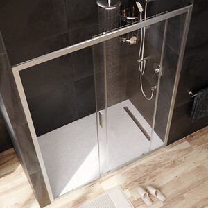 Душевая дверь Am.Pm Gem 150х195 прозрачная, матовый хром (W90G-150-1-195MT)