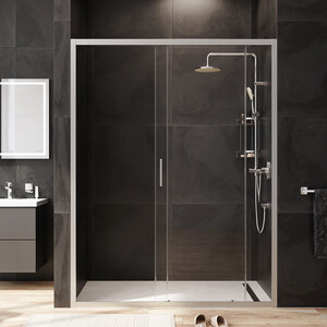 Душевая дверь Am.Pm Gem 150х195 прозрачная, матовый хром (W90G-150-1-195MT)