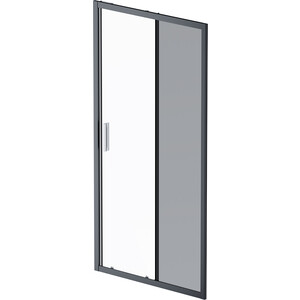 Душевая дверь Am.Pm Gem 100х195 прозрачная/матовая, черная матовая (W90G-100-1-195BM)