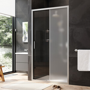 Душевая дверь Am.Pm Gem 110х195 прозрачная/матовая, матовый хром (W90G-110-1-195MM)