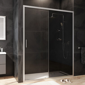 Душевая дверь Am.Pm Gem 150х195 прозрачная/тонированная, матовый хром (W90G-150-1-195MG)