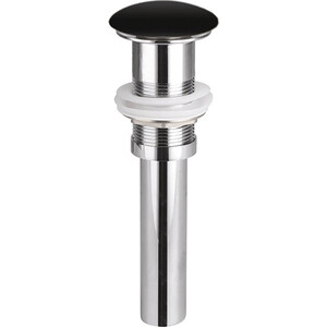 Донный клапан Ceramicanova Click-clack с керамической накладкой, черный матовый (CN2000MB)